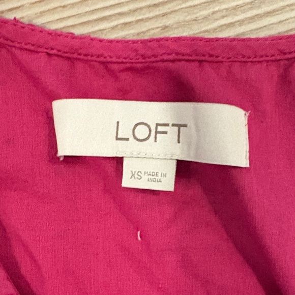 LOFT Eyelet Ruffle Blouse - Picture 2 of 2